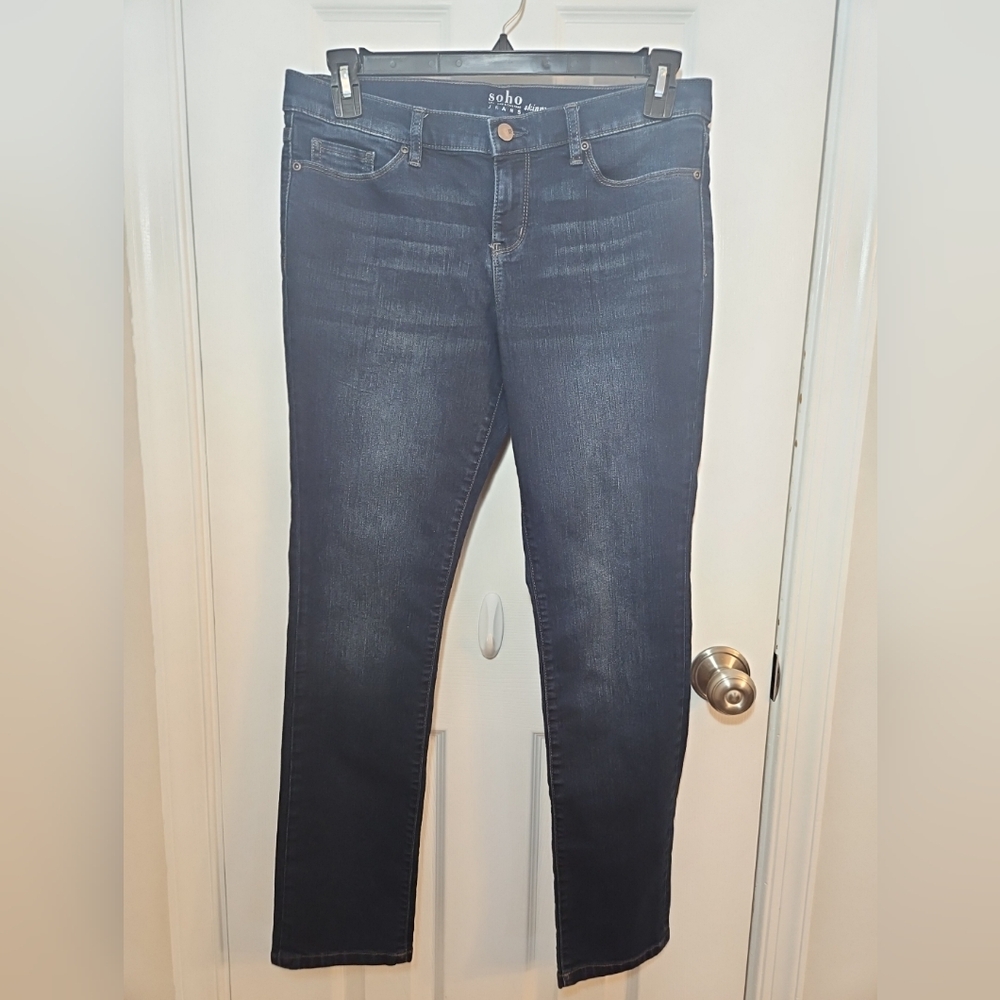Women's SOHO Skinny Stretch Denim Blue Jeans Size 12 Petites